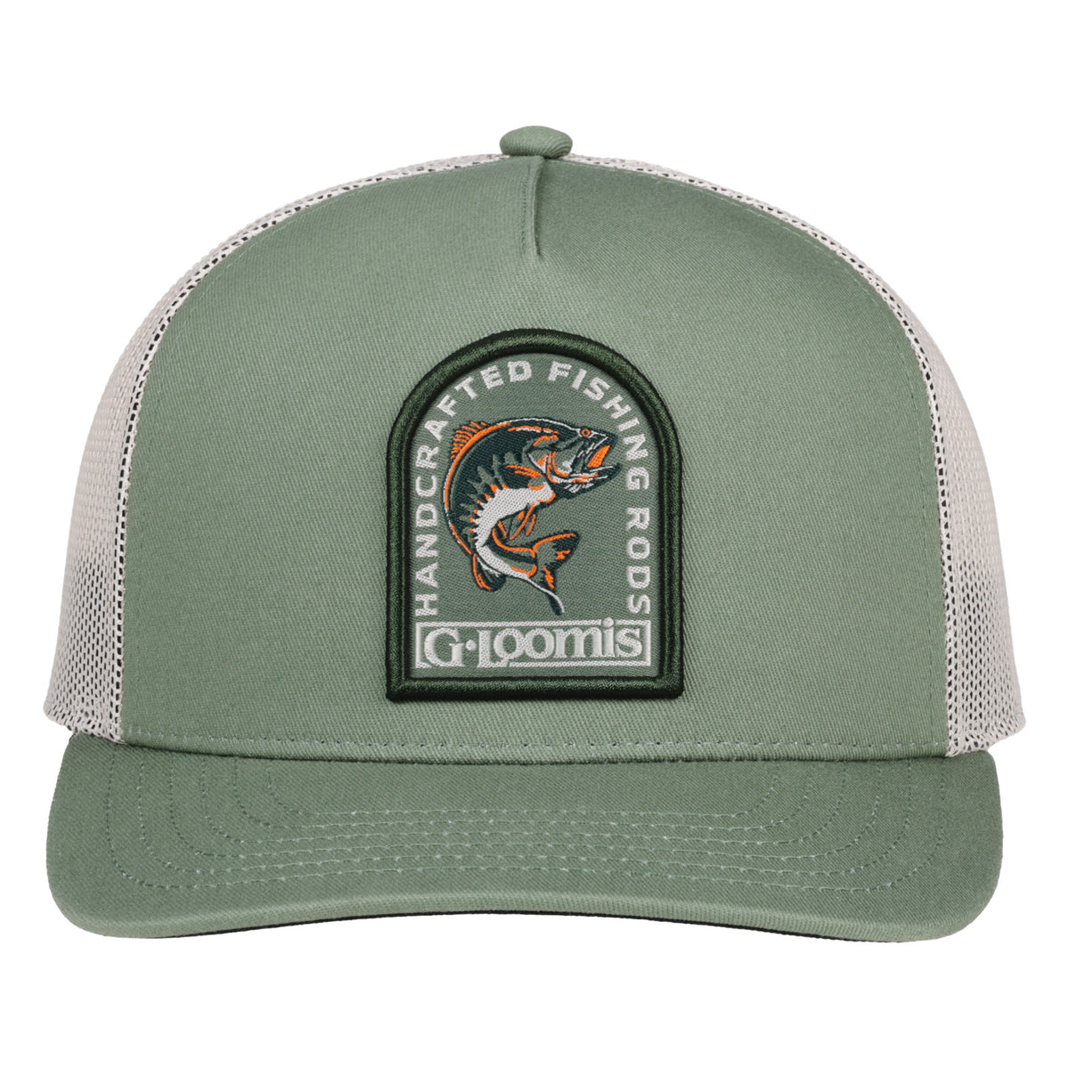 G. Loomis Jumping Bass Trucker Hat - Olive-Khaki One Size