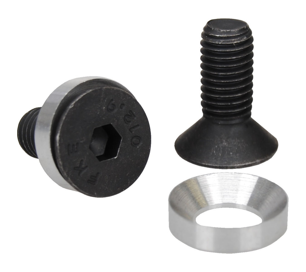 M10 Crank Spindle Bolts for BMX Odyssey Black Widow - Pair, Black Oxide