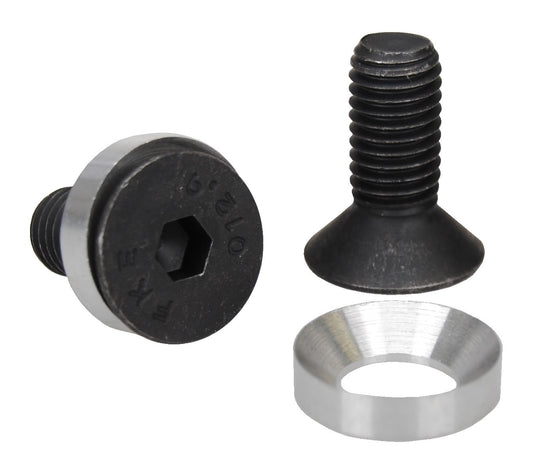 M10 Crank Spindle Bolts for BMX Odyssey Black Widow - Pair, Black Oxide