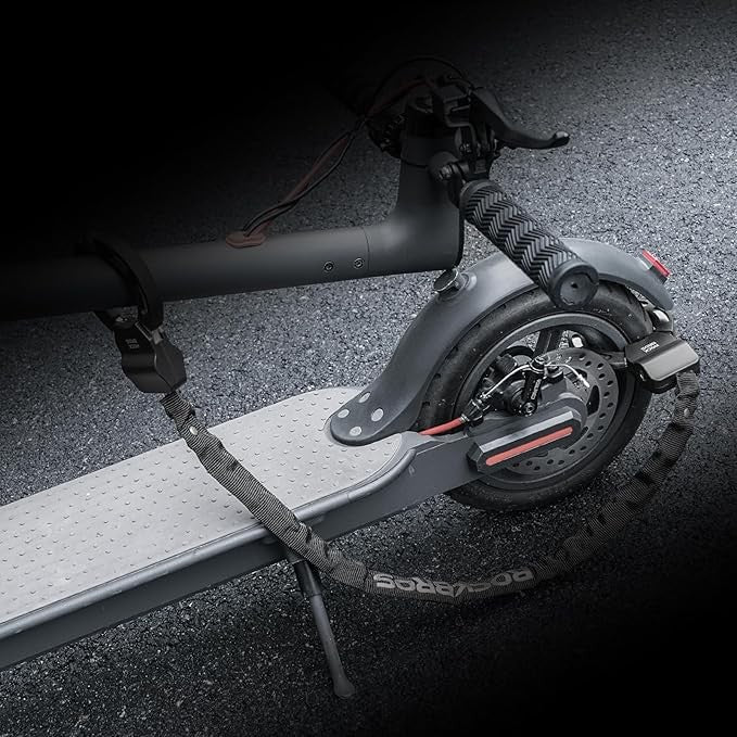 Bike Chain Lock 23.4 Inch Anti-Theft Security Lock with Key for Scooter and Bicycle
