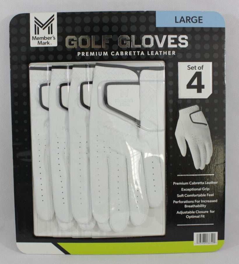 Premium Cabretta Leather Left Hand Golf Glove Set – Flexible, Moisture-Wicking, Durable