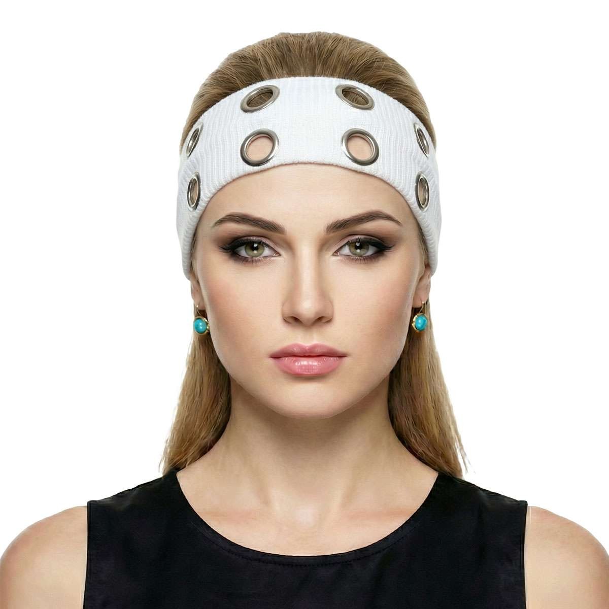 Unisex Wide Elastic Sports Headband for Men Women Moisture Wicking Sweat Band