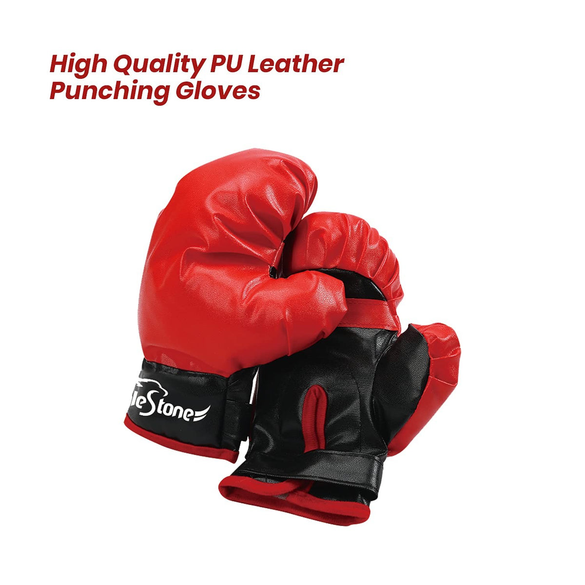 Kids Punching Bag with Gloves - Inflatable 47 Inch Martial Arts Training Equipment