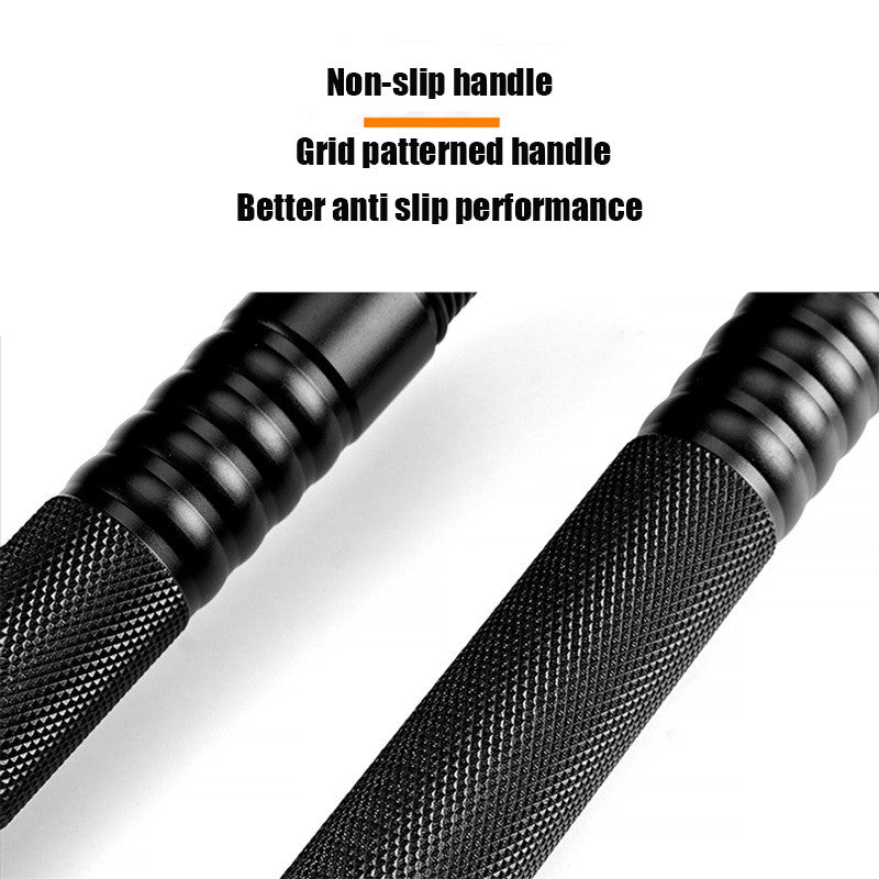 Adjustable Aluminum Trekking Pole with Multi-Tool & Safety Features