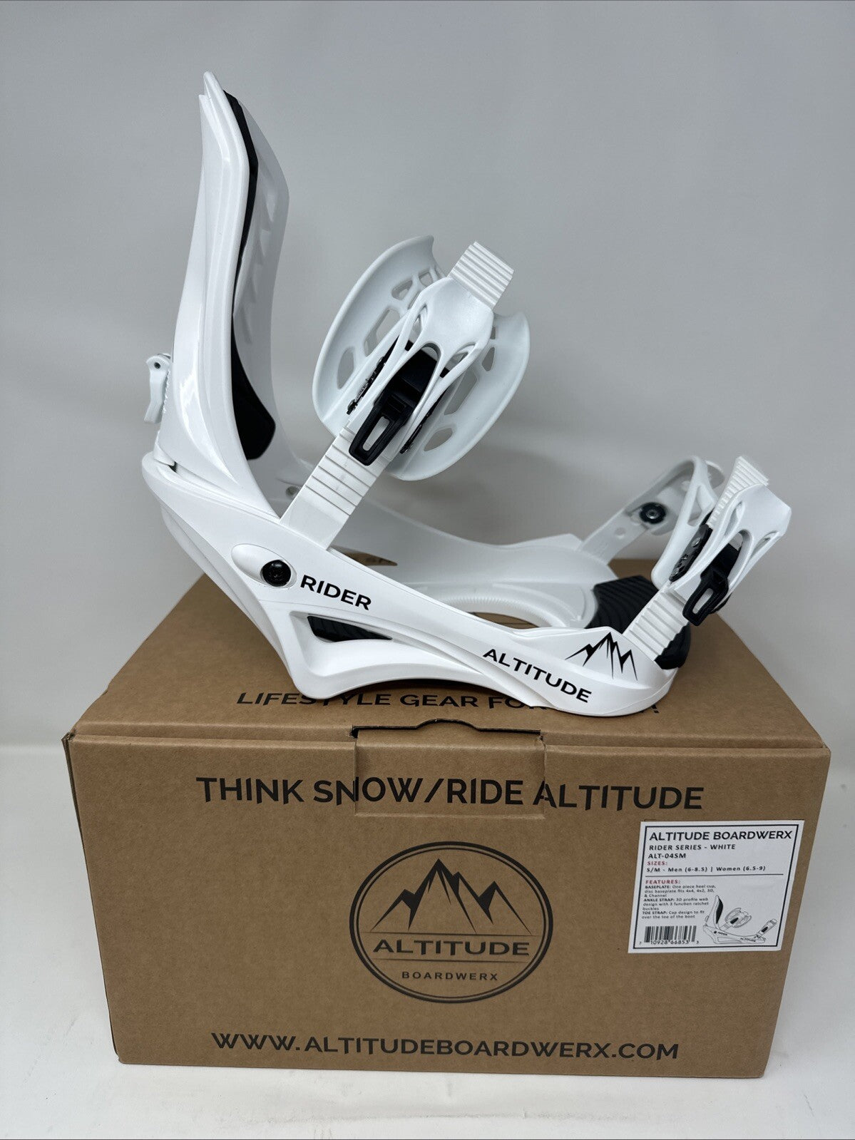 Men's Snowboard Bindings Rider 4x4 Burton Compatible S/M 6-8.5