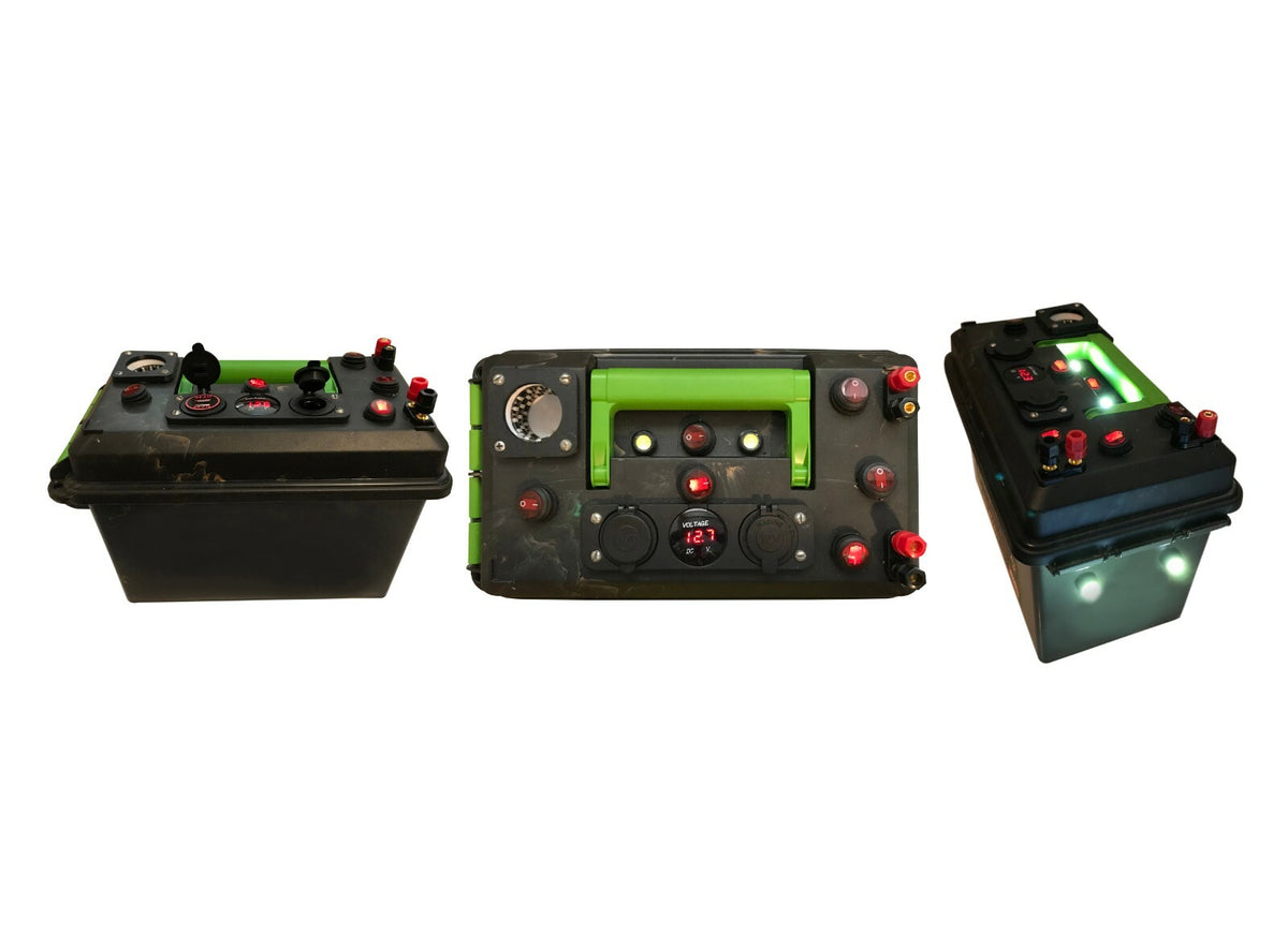 12V Portable Power Box Kit for Camping Fishing Hunting - DIY Power Station