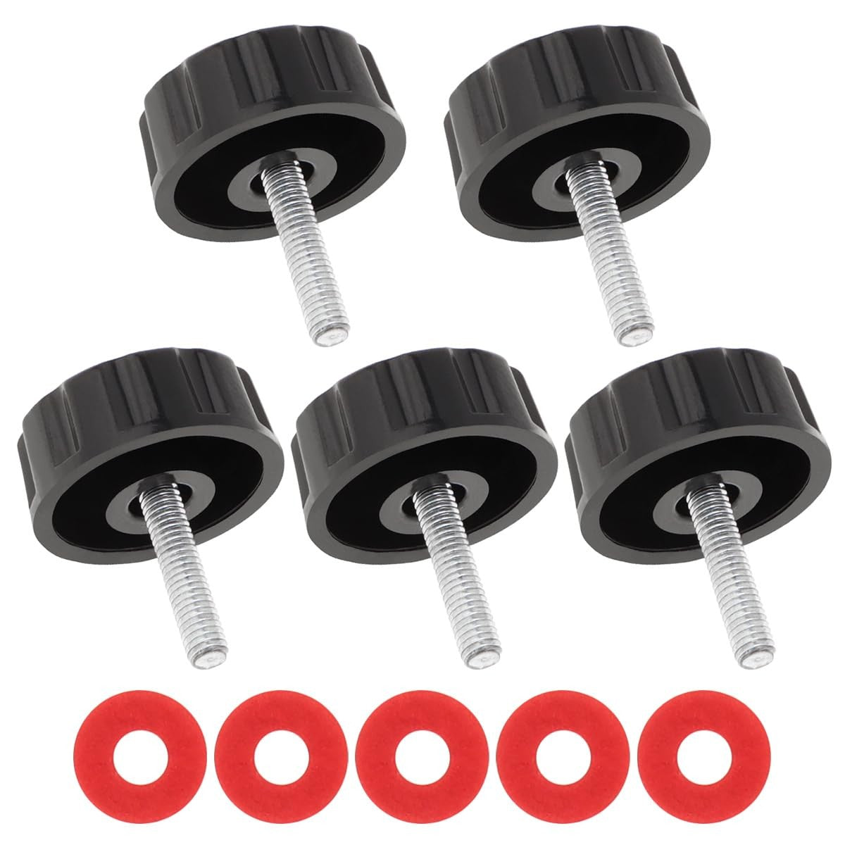 Fishing Reel Handle Screw Caps Small Black - Replacement Parts for Spinning Reels