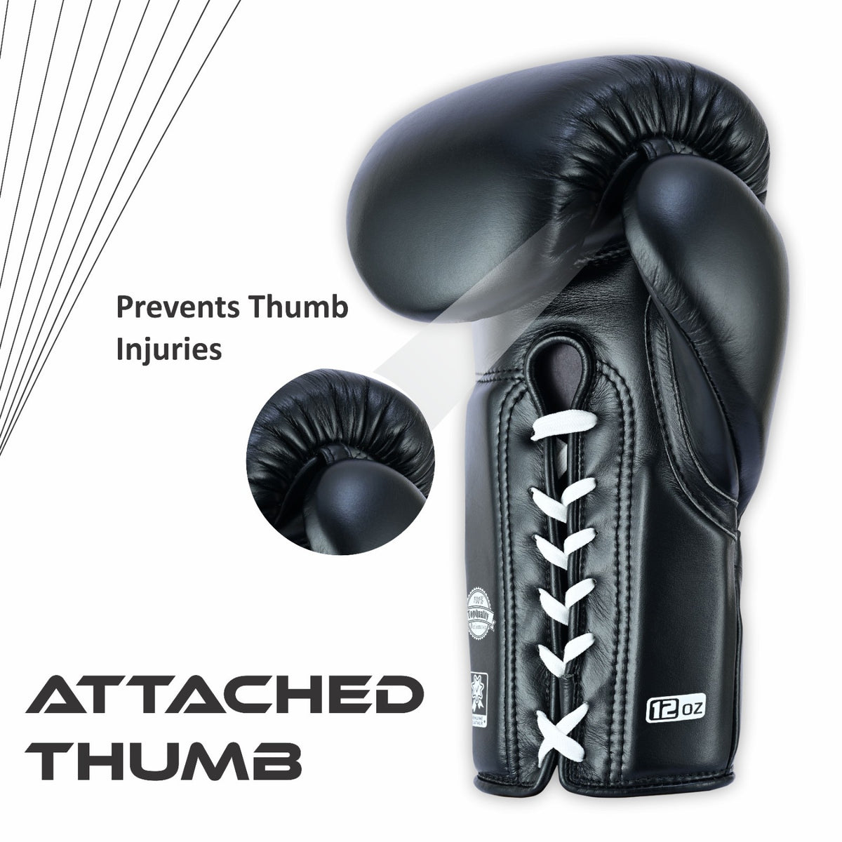 Leather Sparring Gloves 12oz 14oz 16oz Boxing MMA Kickboxing Training