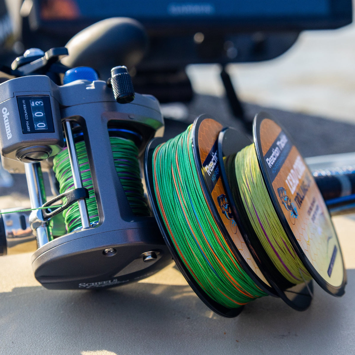 Reaction Tackle Lead Core Metered Trolling Line with Color Change Every 10 Yards