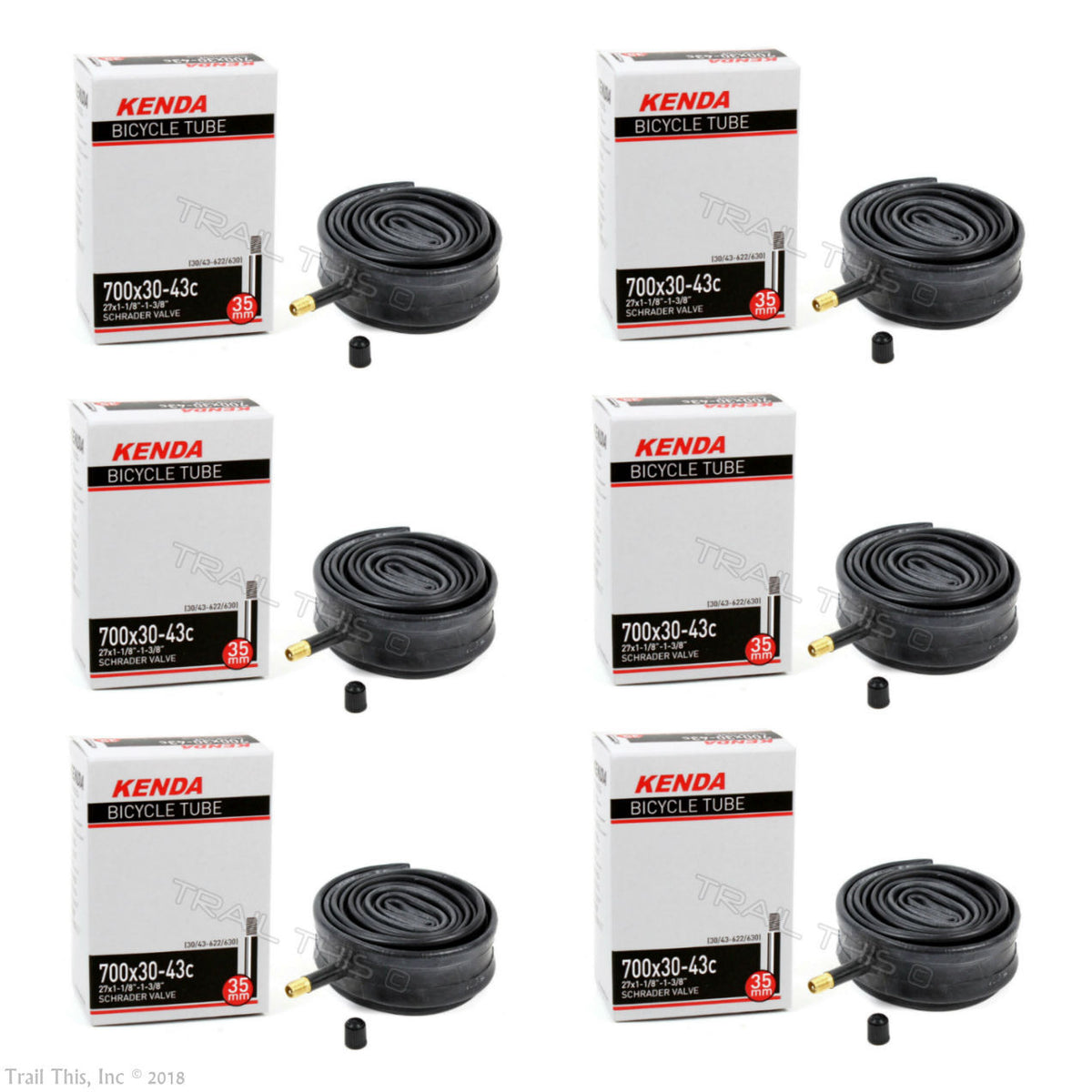 700x30-43C Bicycle Inner Tube with Schrader Valve - Pack of 1-10