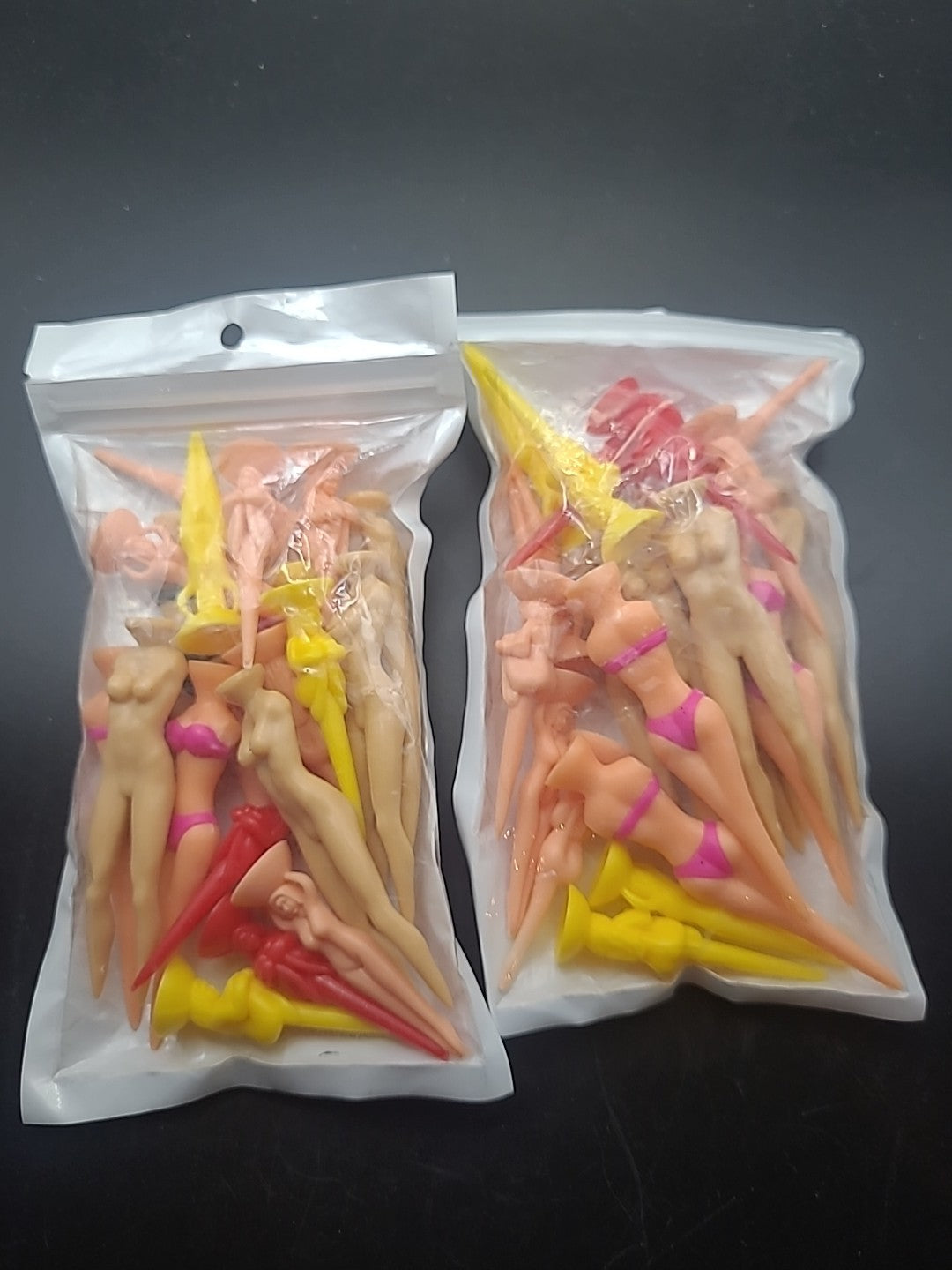 40 Pcs Bikini & Naked Lady Golf Tees - Novelty Nude Ball Holders