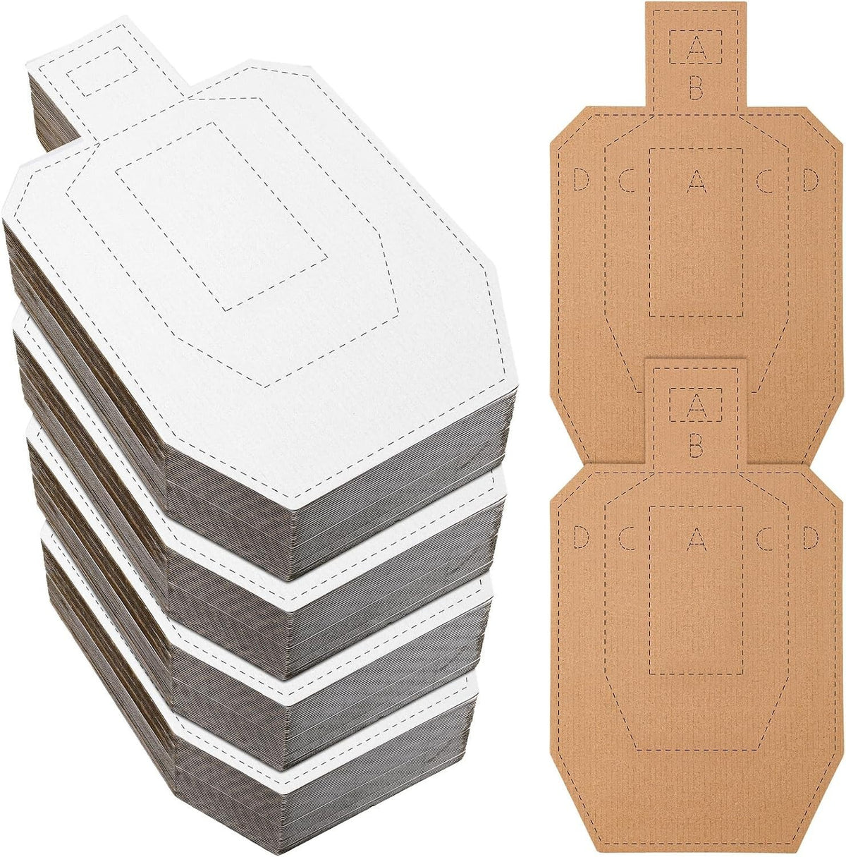 100 Pcs Shooting Cardboard Targets for Competition & Practice, 15x9 Inches