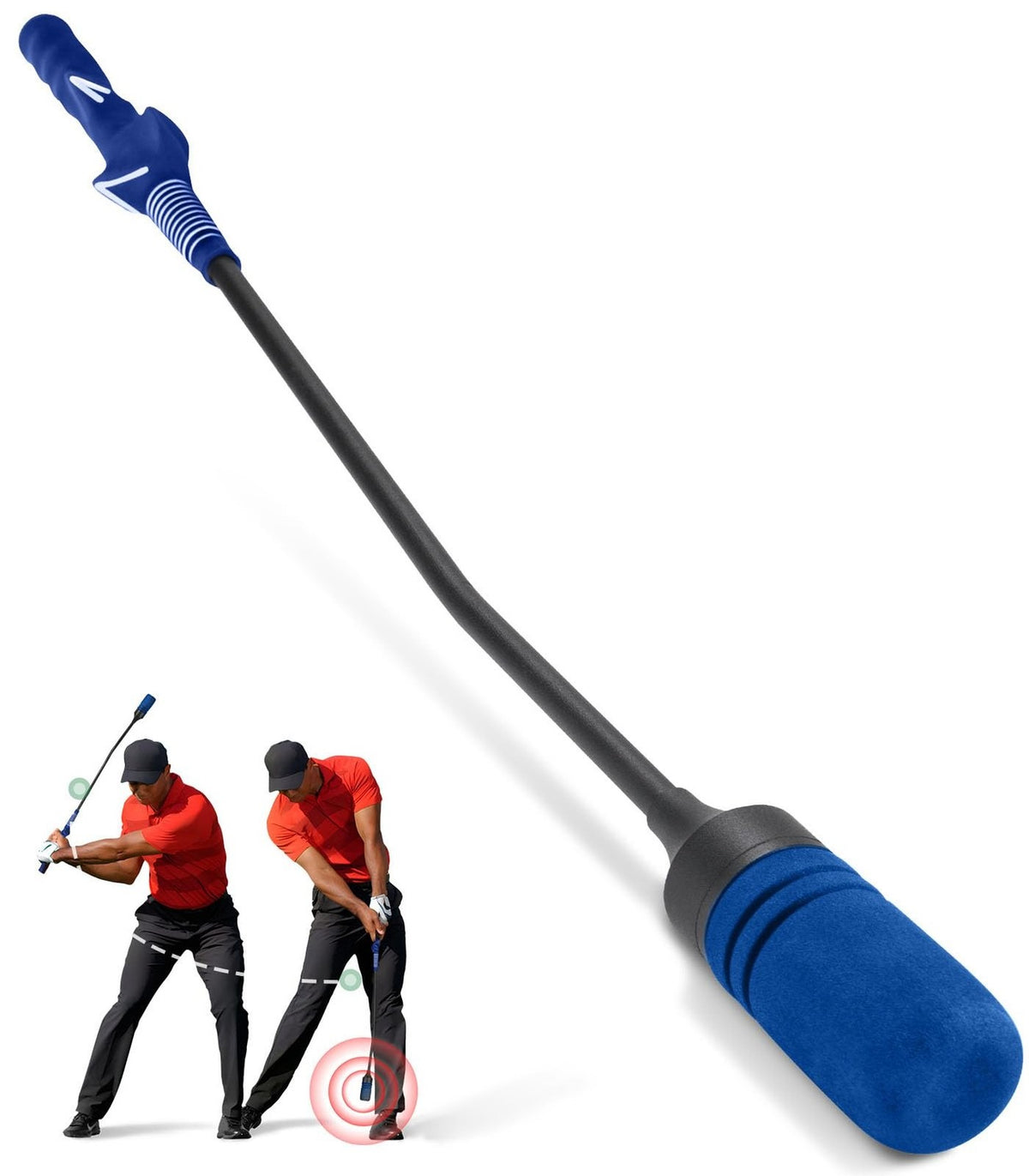 Golf Swing Trainer - Weighted Tempo Practice Aid with Sound Feedback