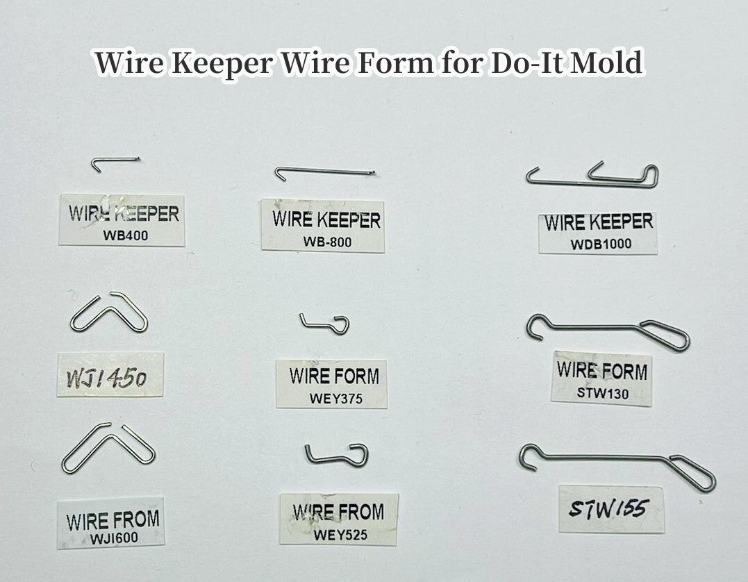 Wire Keeper Wire Form Set for Do-It Mold - 100 Pcs - Stainless Steel