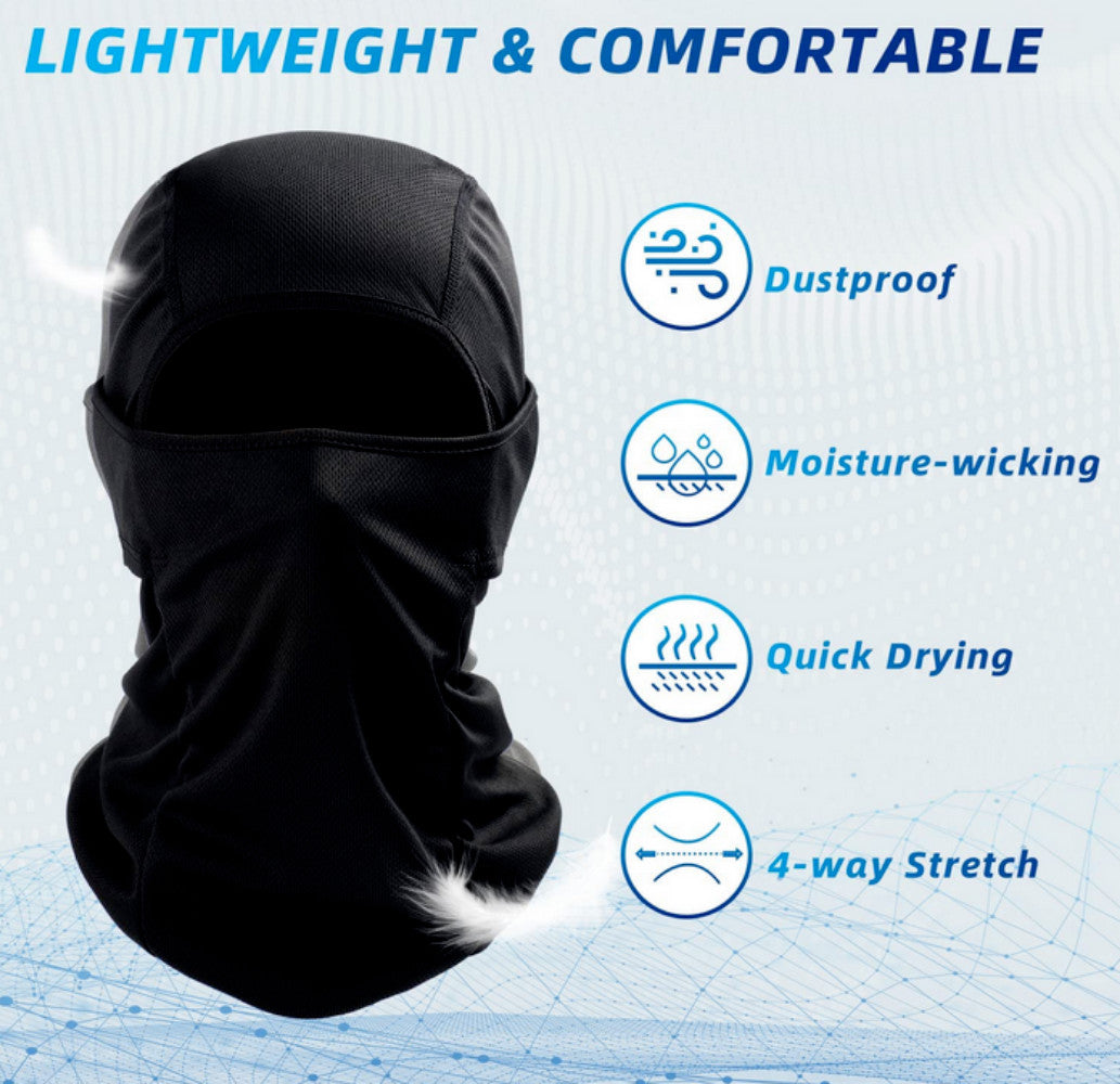 UV Protection Full Face Mask Balaclava for Ski Cycling Running Men Women