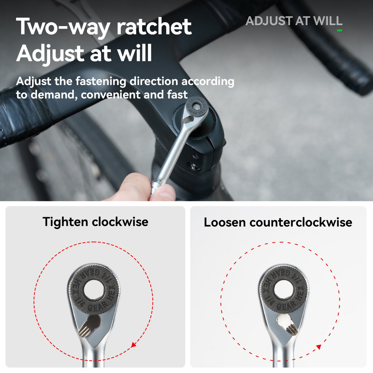 Bike Repair Tool Set with Magnetic Wrench and Portable Storage Bag