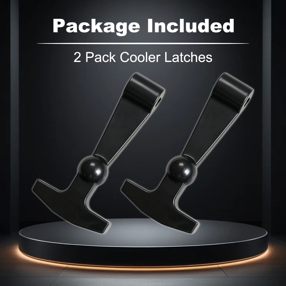 Black Cooler Lid Handles Replacement Set for YETI RTIC Coolers