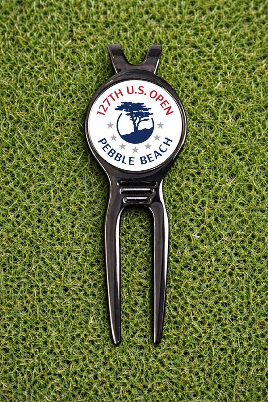 Golf Ball Marker and Divot Repair Tool Set - Waterproof Metal Markers with Black Gunmetal Divot Tool