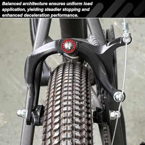 Bike Brake Set with C Calipers, Cables, Levers & Pads - Front & Rear