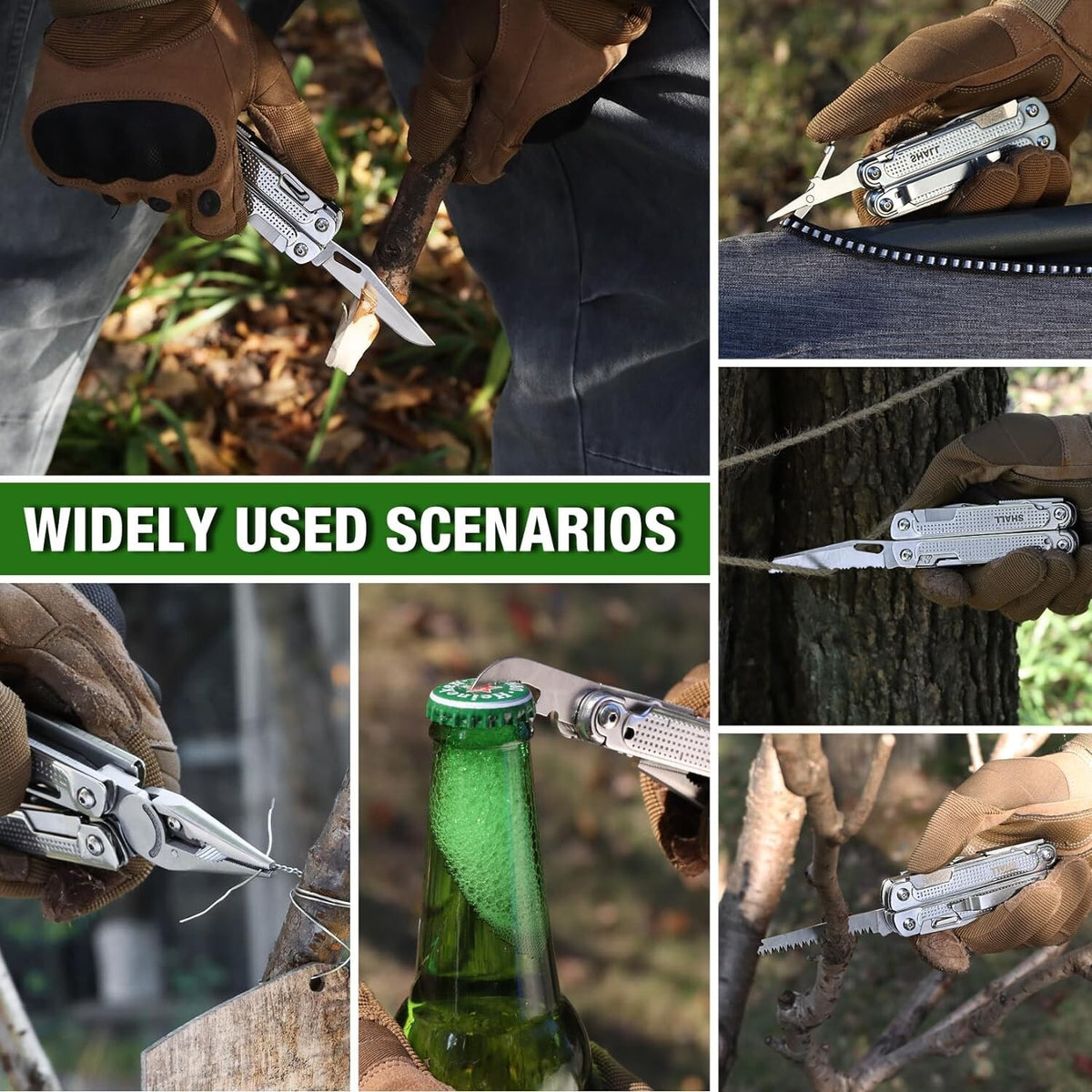 18-in-1 Multi Tool Pliers Set Stainless Steel Pocket Knife for Camping & Survival