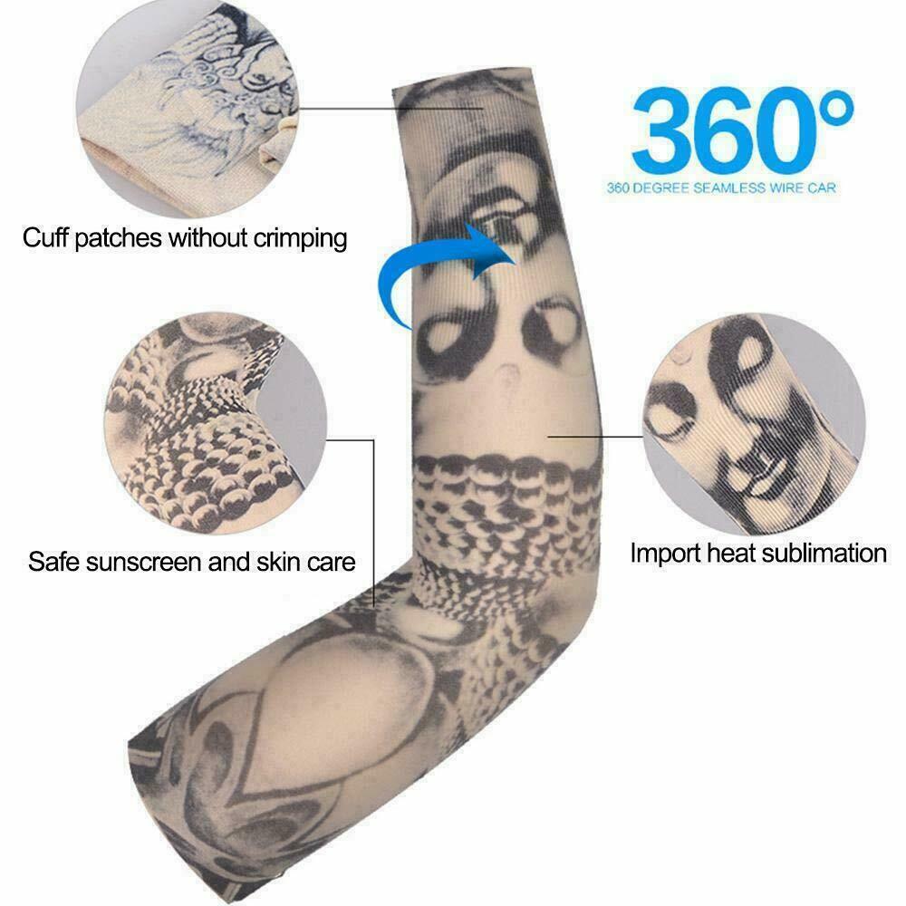10 Pcs UV Sun Protection Cooling Arm Sleeves for Sports & Outdoor Activities