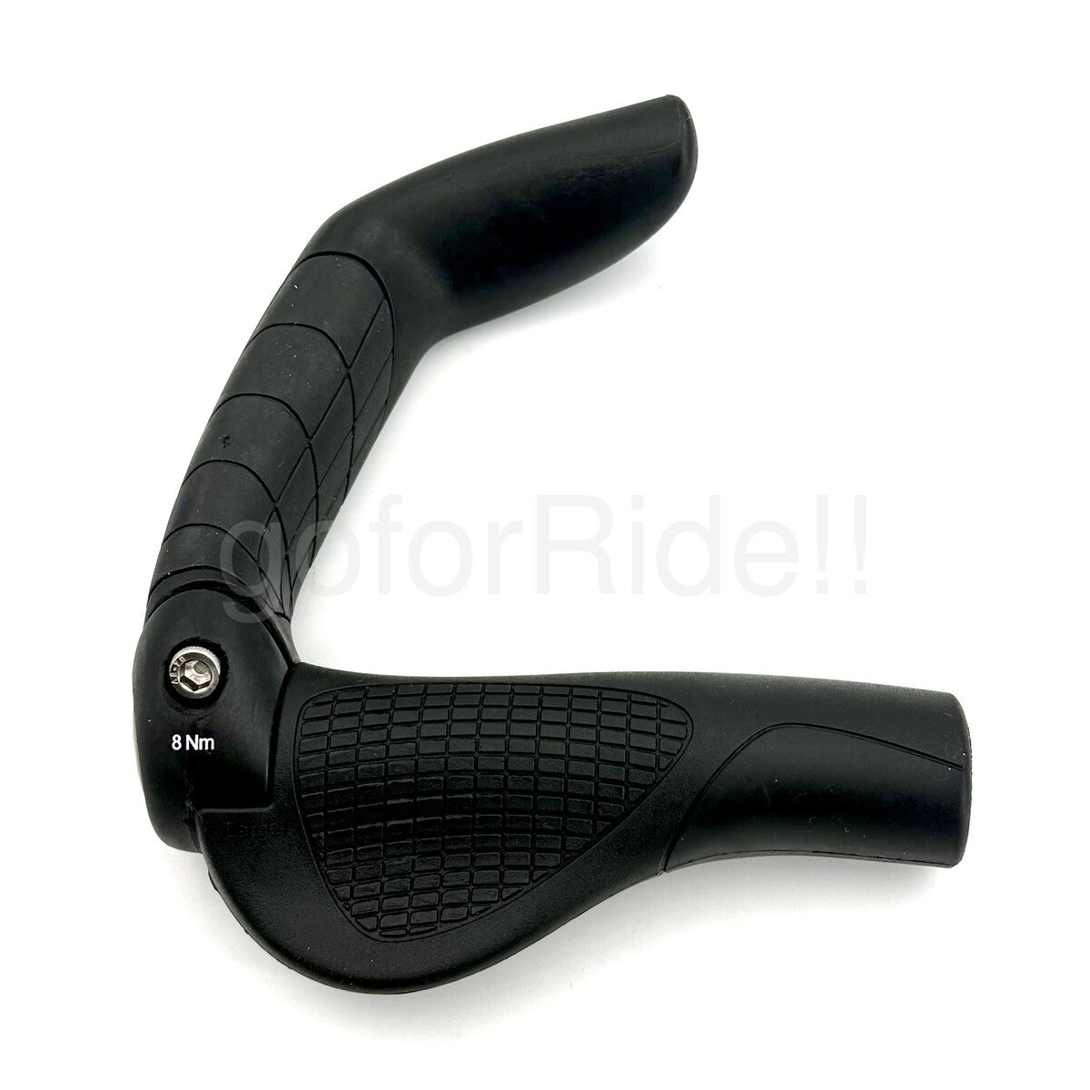Ergon GP5 Large Lock-On Bike Grips for Touring & E-Bikes Black/Gray