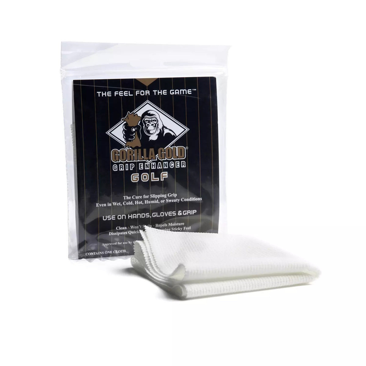 Golf Grip Enhancer Towel for Wet & Sweaty Hands - Made in USA