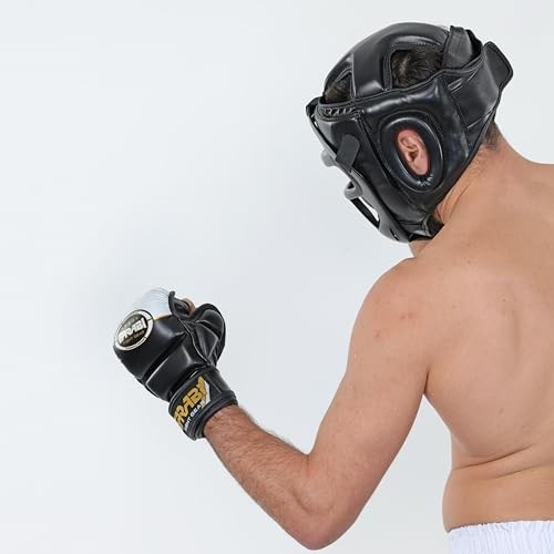 Boxing Headgear for MMA Kickboxing Training with Removable Front Bar