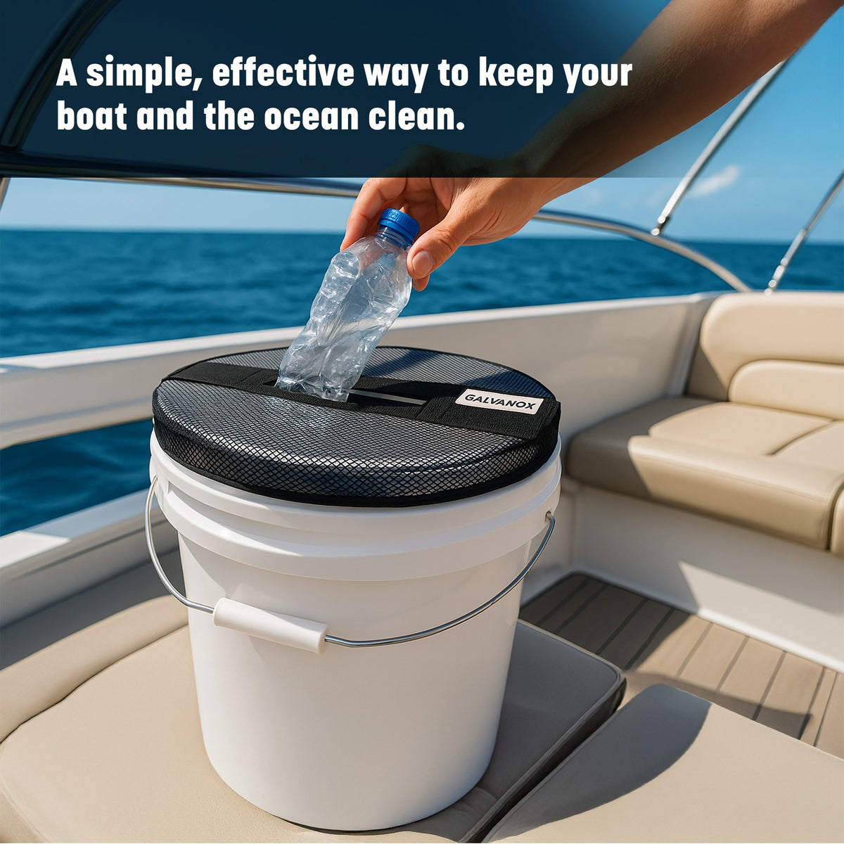 Mesh Lid for 5 Gallon Buckets - Heavy Duty Marine-Grade Nylon 2 Pack