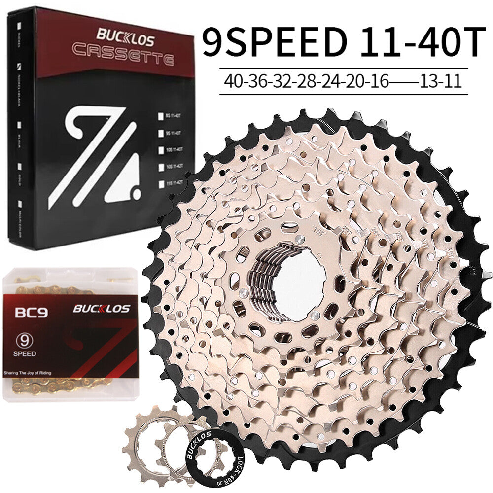 Bike Cassette and Chain Set for Shimano SRAM 8-12 Speed, 11-52T