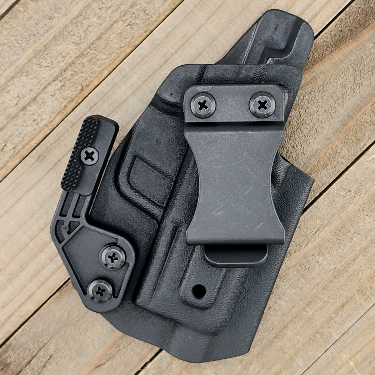 Kydex Holster with Mod Wing - Tactical Black, Optic Ready, Adjustable Carry