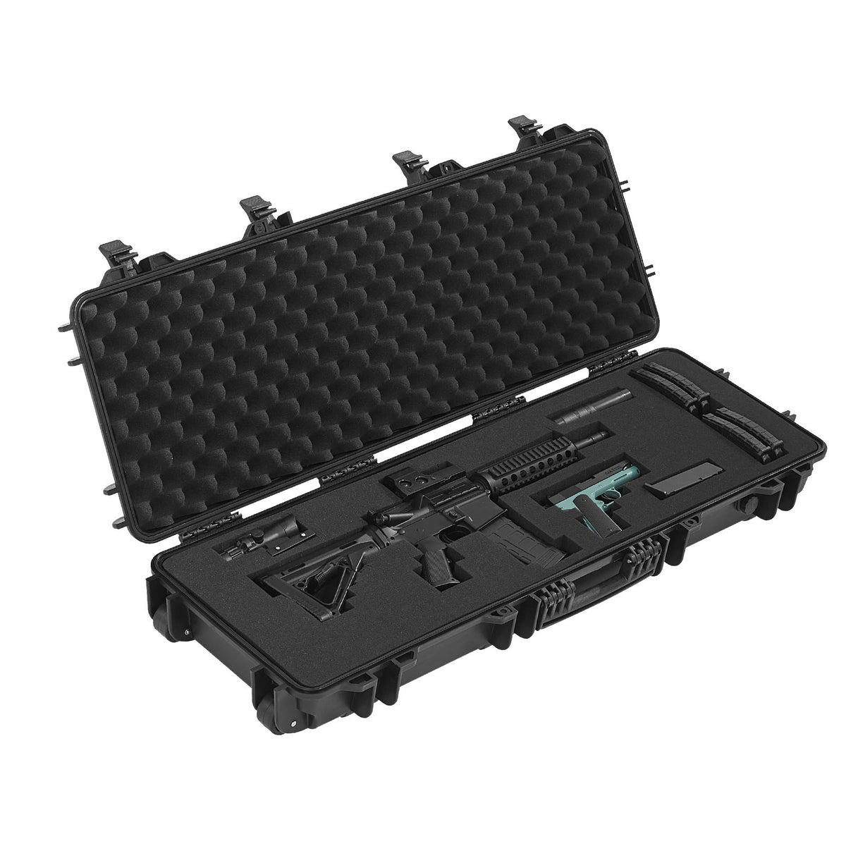 Waterproof Rifle Case with Custom Foam Storage - IP67 Black