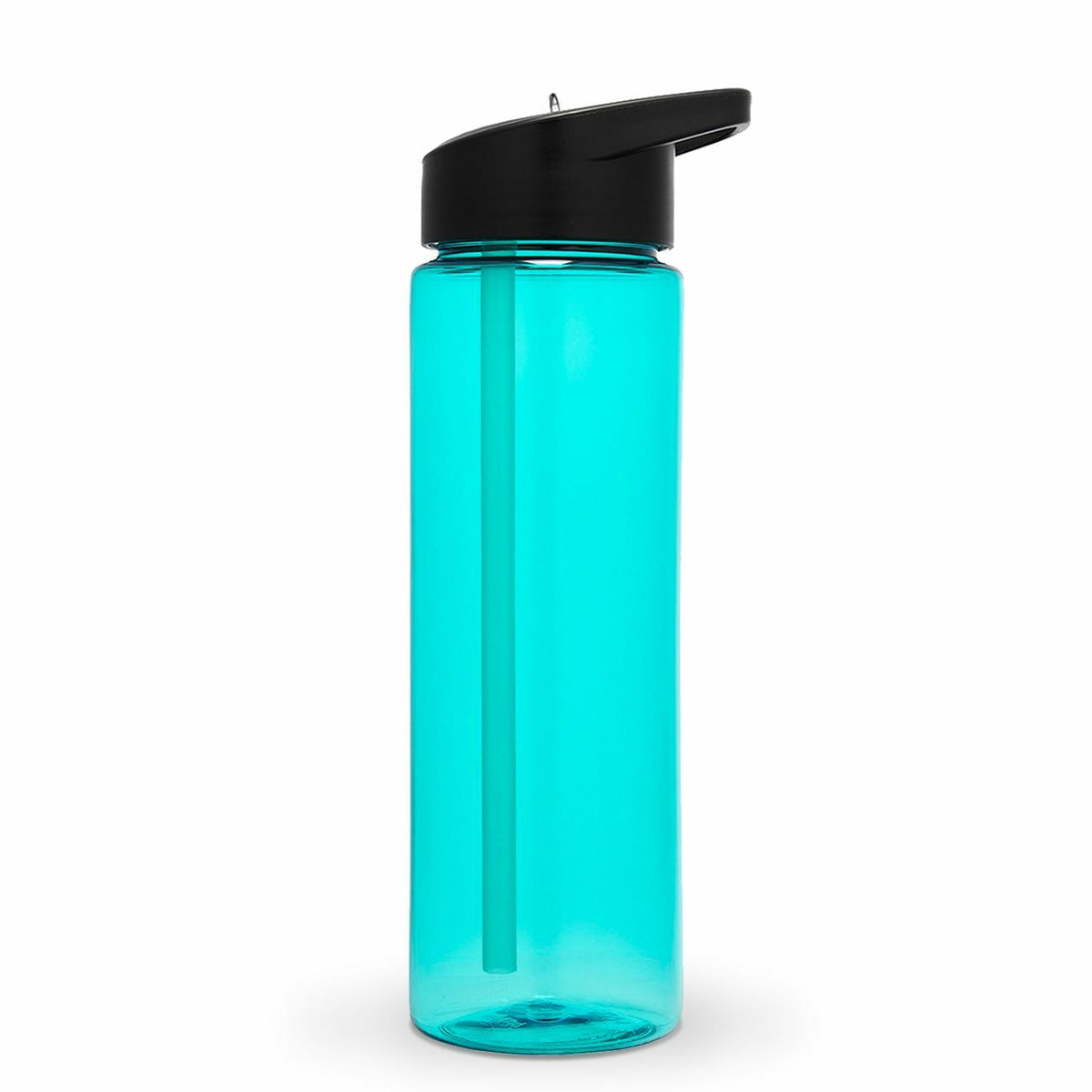 Set of 4 24 Oz Sport Water Bottles with Flip-Up Sipper Straw & Twist-On Lid