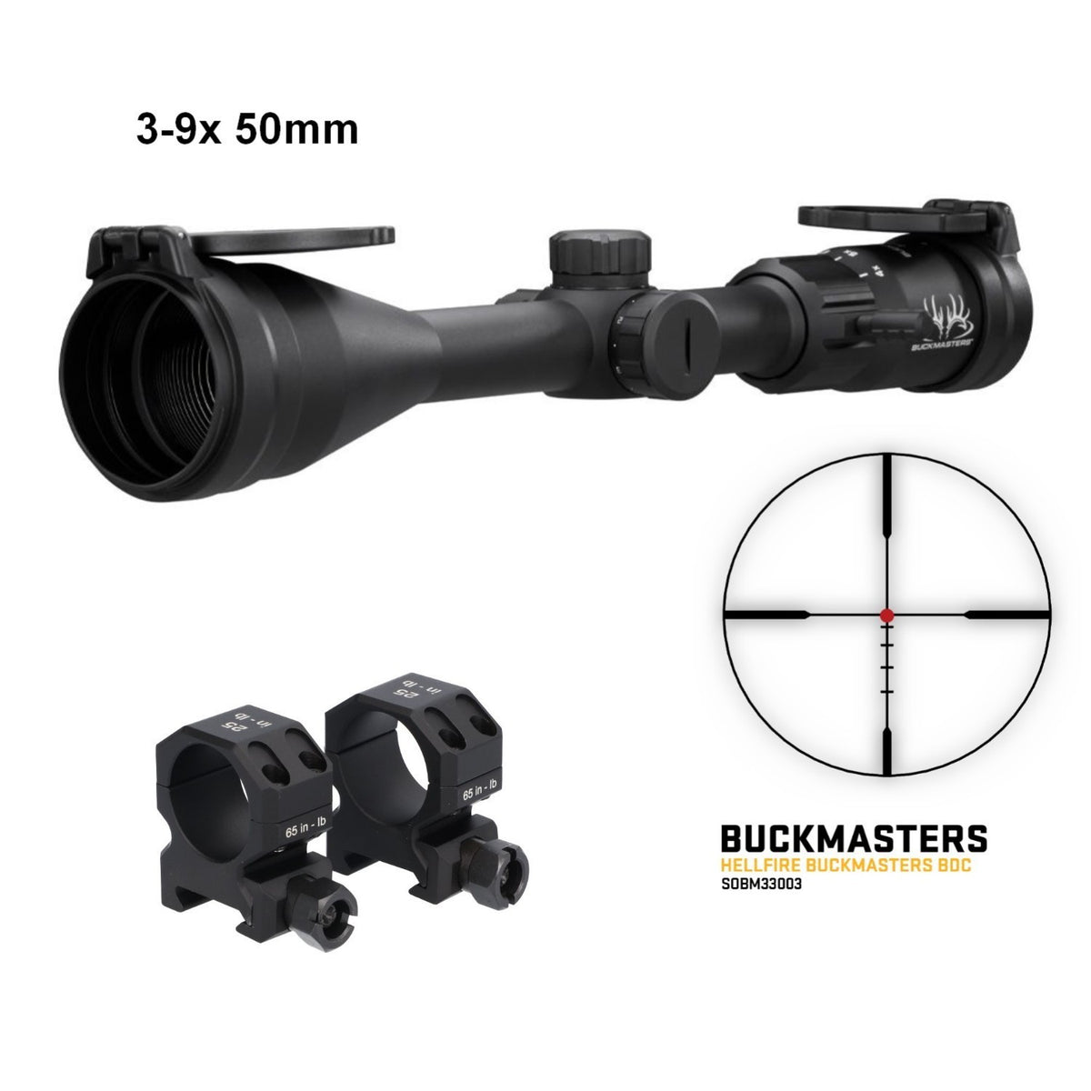 Hunting with BDC Reticle - 3-9x40mm or 50mm, Waterproof & Shockproof