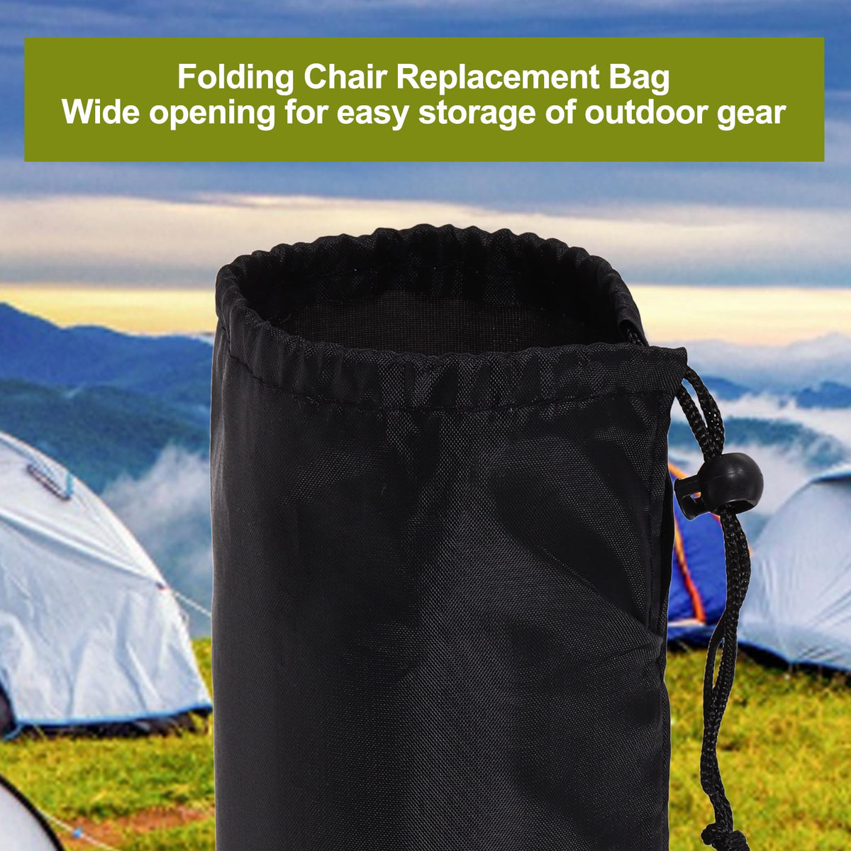 2 Pack Camping Chair Replacement Bags 34 x 10 Inch Nylon Storage Bags
