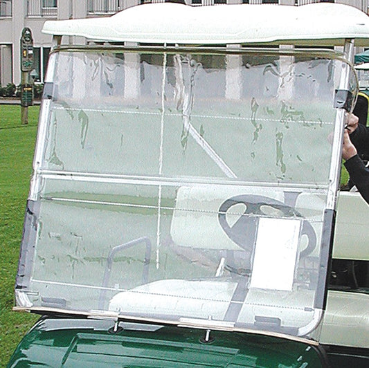Portable Foldable Golf Cart Windshield - Universal Rain & Wind Protection
