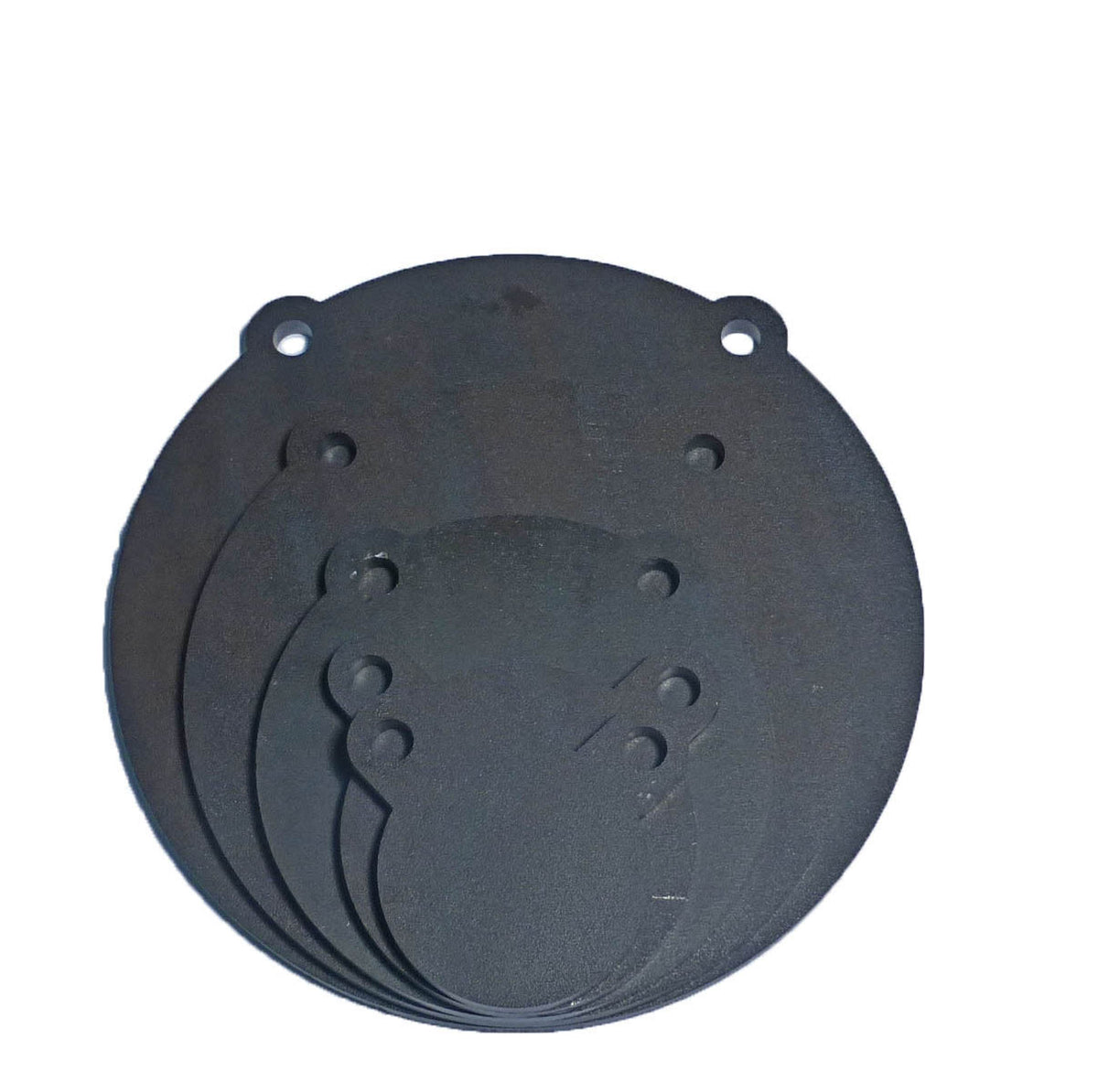AR500 Steel Shooting Targets Set of 5 - Laser Cut Gong Targets for Range Use