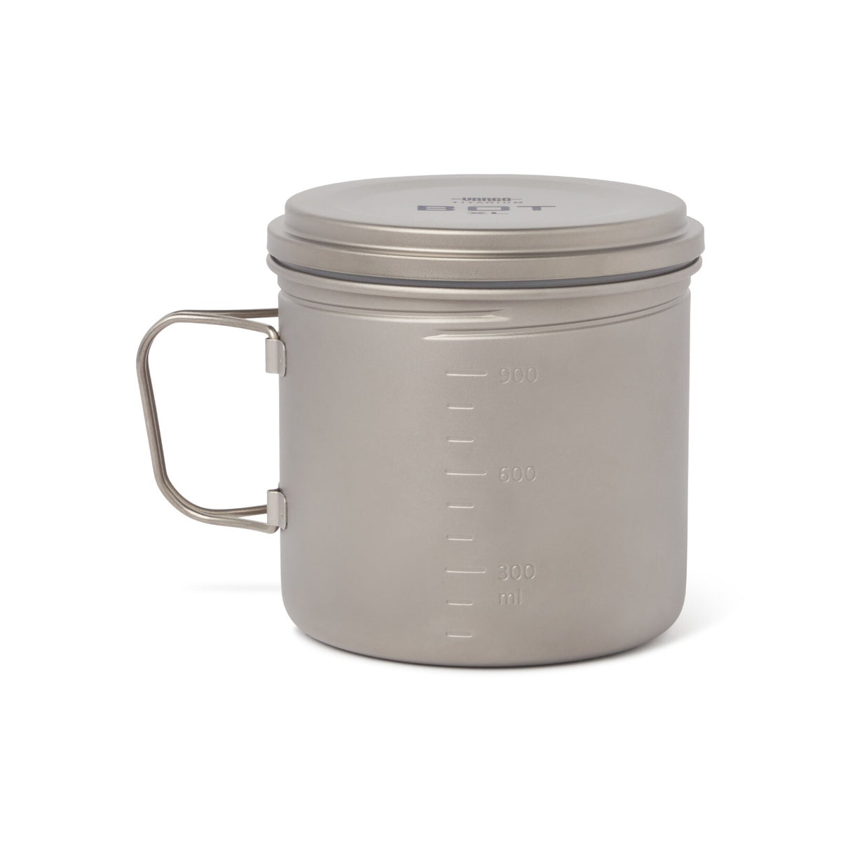 Titanium Camping Pot with Nesting Canister Storage and Lid