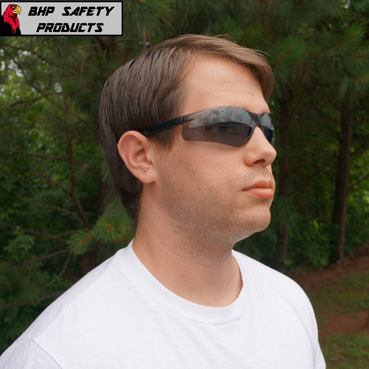 Safety Glasses ANSI Z87+ Impact Protection Lightweight Wraparound Eyewear