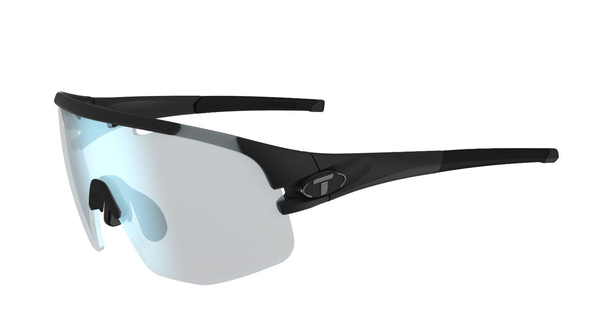 Sledge Lite Sunglasses with Photochromic Blue Mirror Lenses - Matte Black
