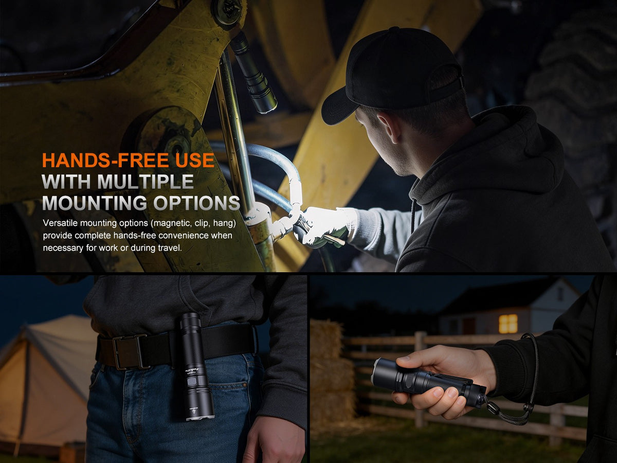 Fenix C7 Pro Tactical Flashlight 4600 Lumens USB-C Fast Charging