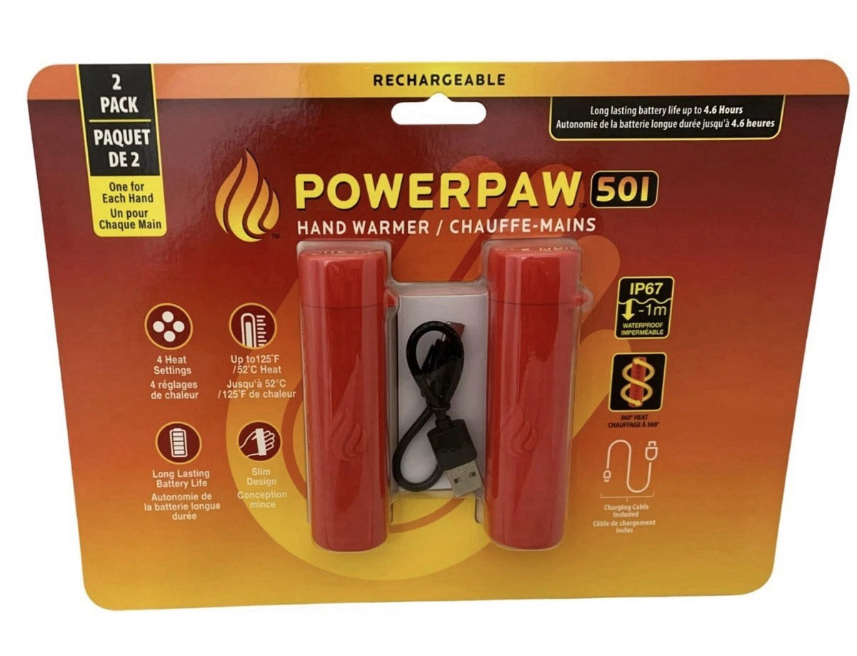 Rechargeable Hand Warmer Pack with 4 Heat Settings Waterproof Slim Design