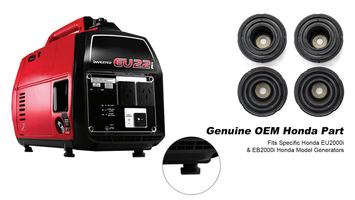 4 Pack Honda Generator Lower Rubber Foot Pads for EU2000i EB2000i