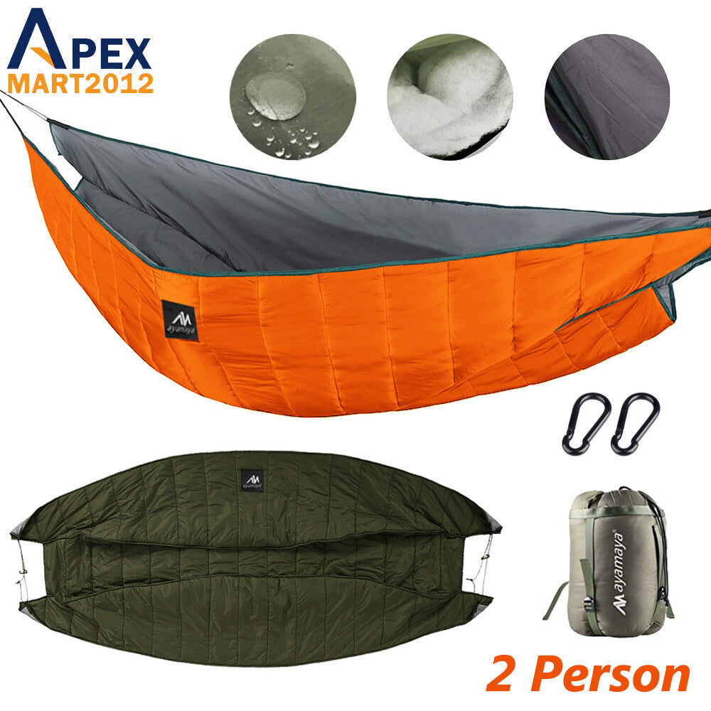 Double Hammock Underquilt Warm Outdoor Thermal Blanket for Camping & Hiking