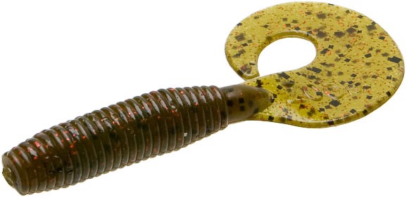Fishing Soft Plastic Baits - 3 Inch Curly Tail Grubs 10 Pack for Bass & Panfish