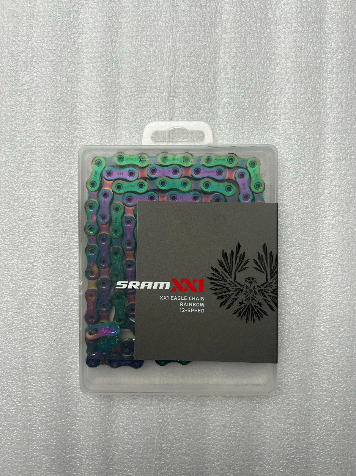 Bike Chain 12-Speed Nickel Rainbow Eagle XX1 Eagle AXS 126-Link