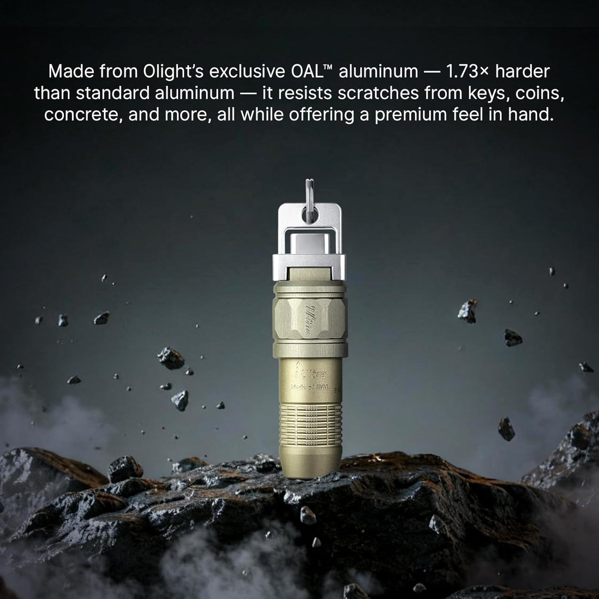 Rechargeable Keychain Flashlight with USB-C Charging - 80 Lumens, Olight iUltra