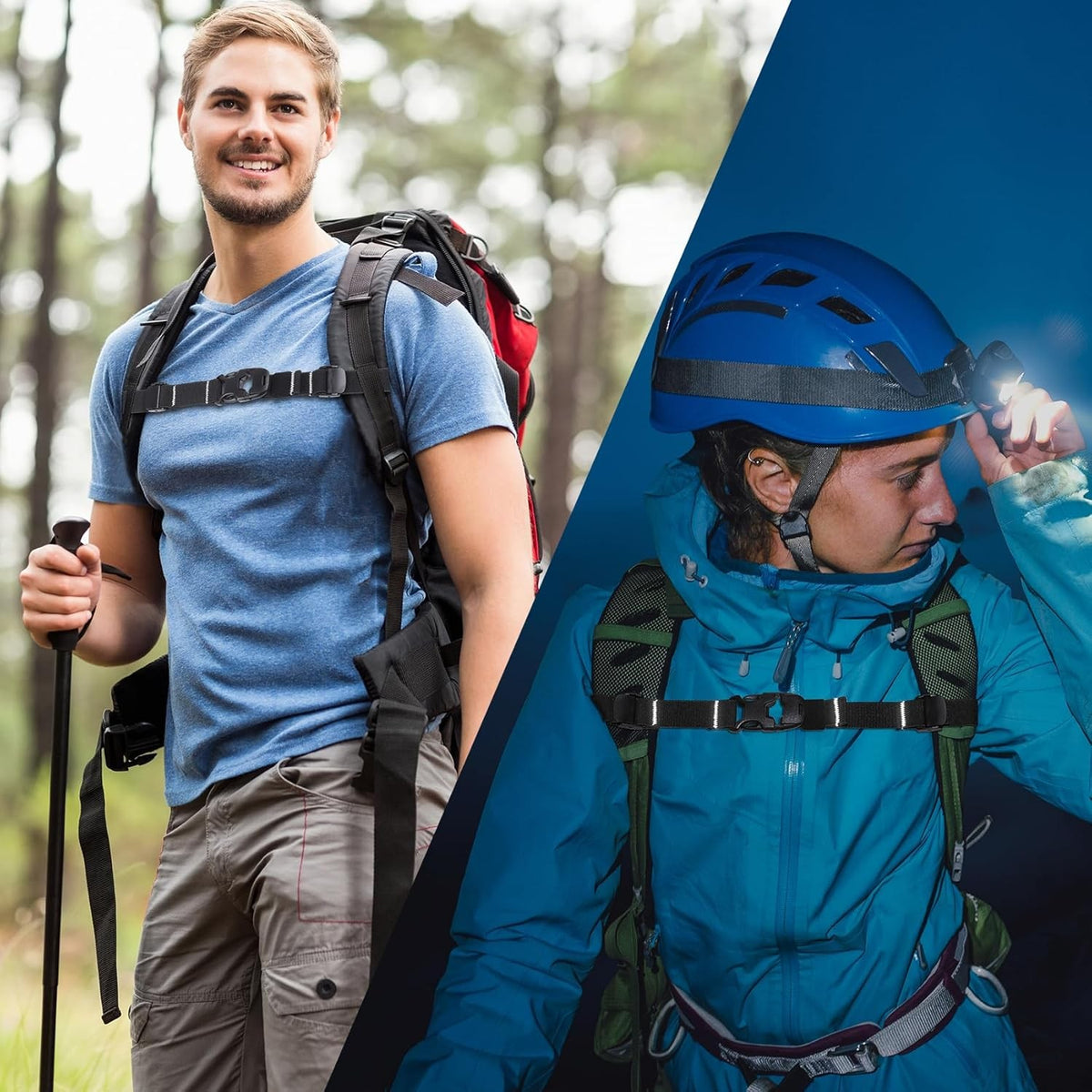 Heavy Duty Adjustable Backpack Chest Strap Elastic Add-On