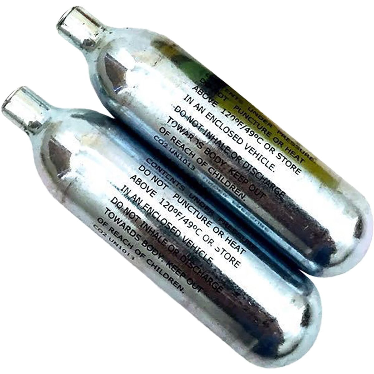 CO2 Bicycle Cartridges Non-Threaded 16g Pack of 2 for Bike Inflators