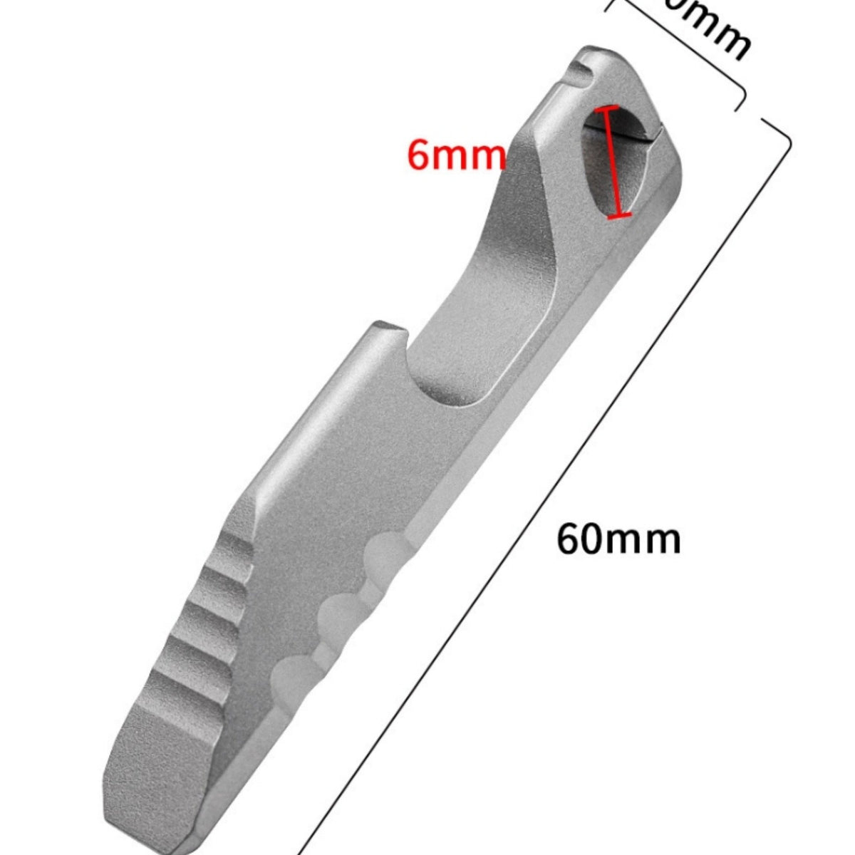 Titanium Alloy Mini Pry Bar Keychain Multi Tool with Bottle Opener